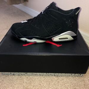 Retro Jordan 6s Lows (Metallic Black/Silver)